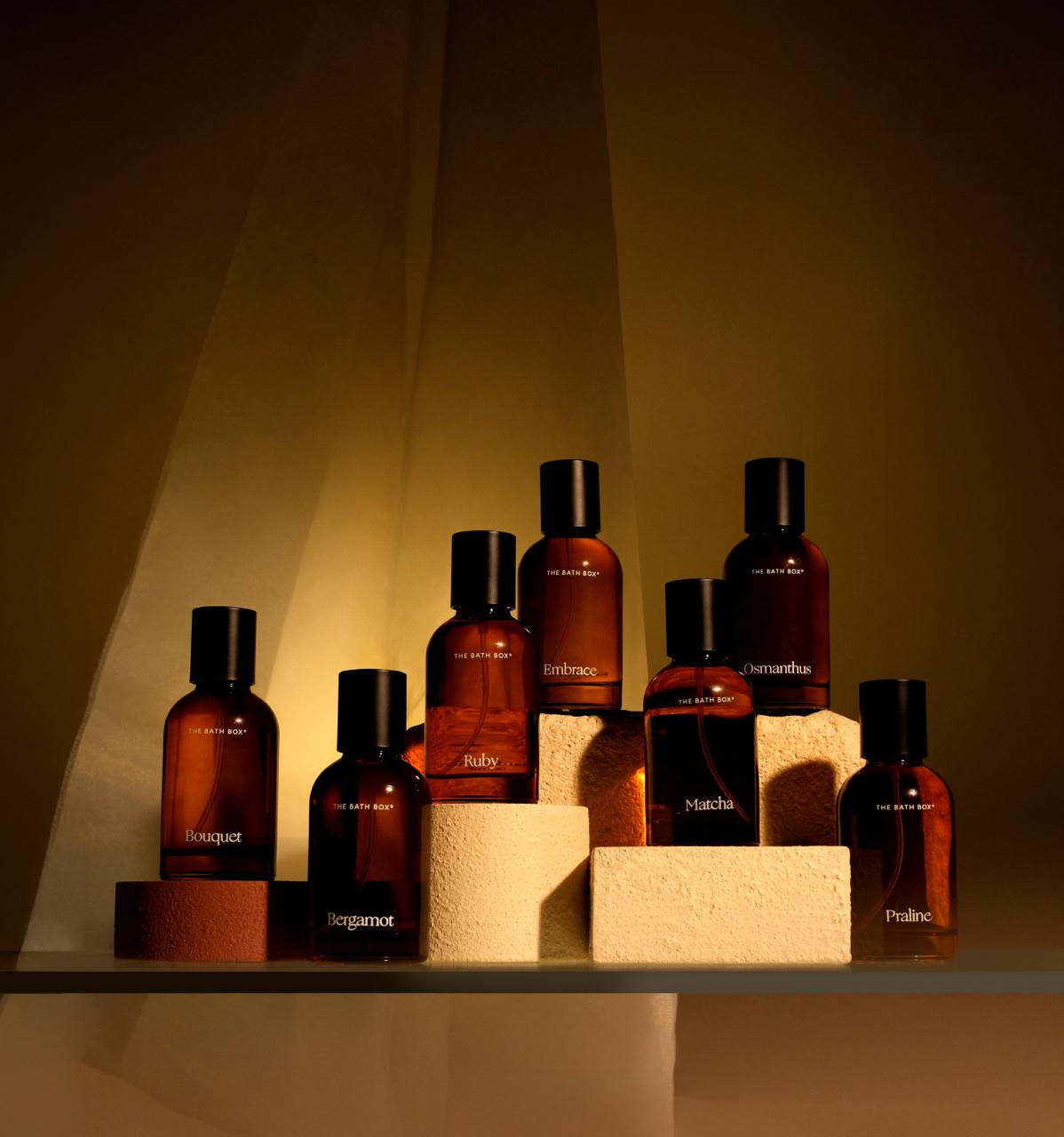 Explore 7 distinct scent journeys — fragrance collection